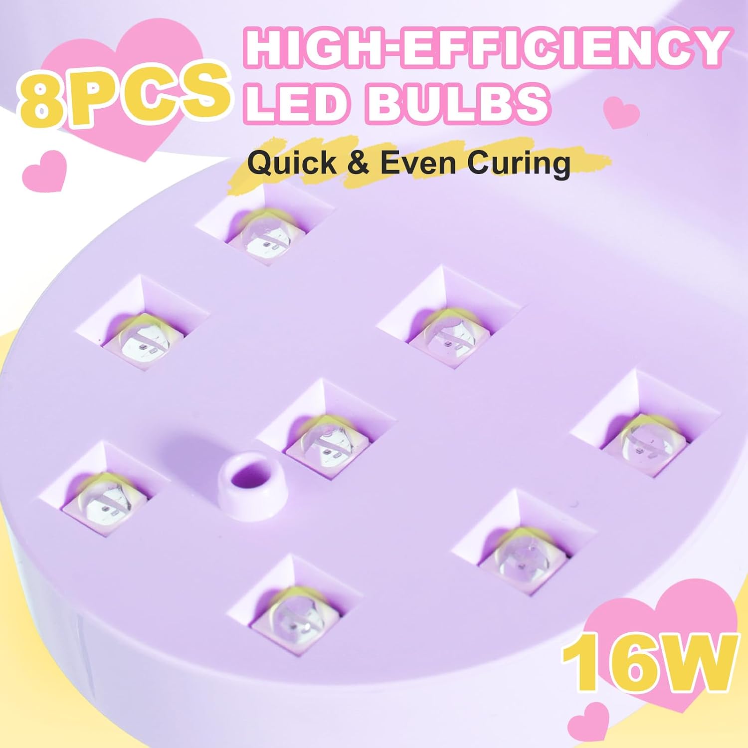 MEKK peach-shaped mini UV LED nail lamp - 4