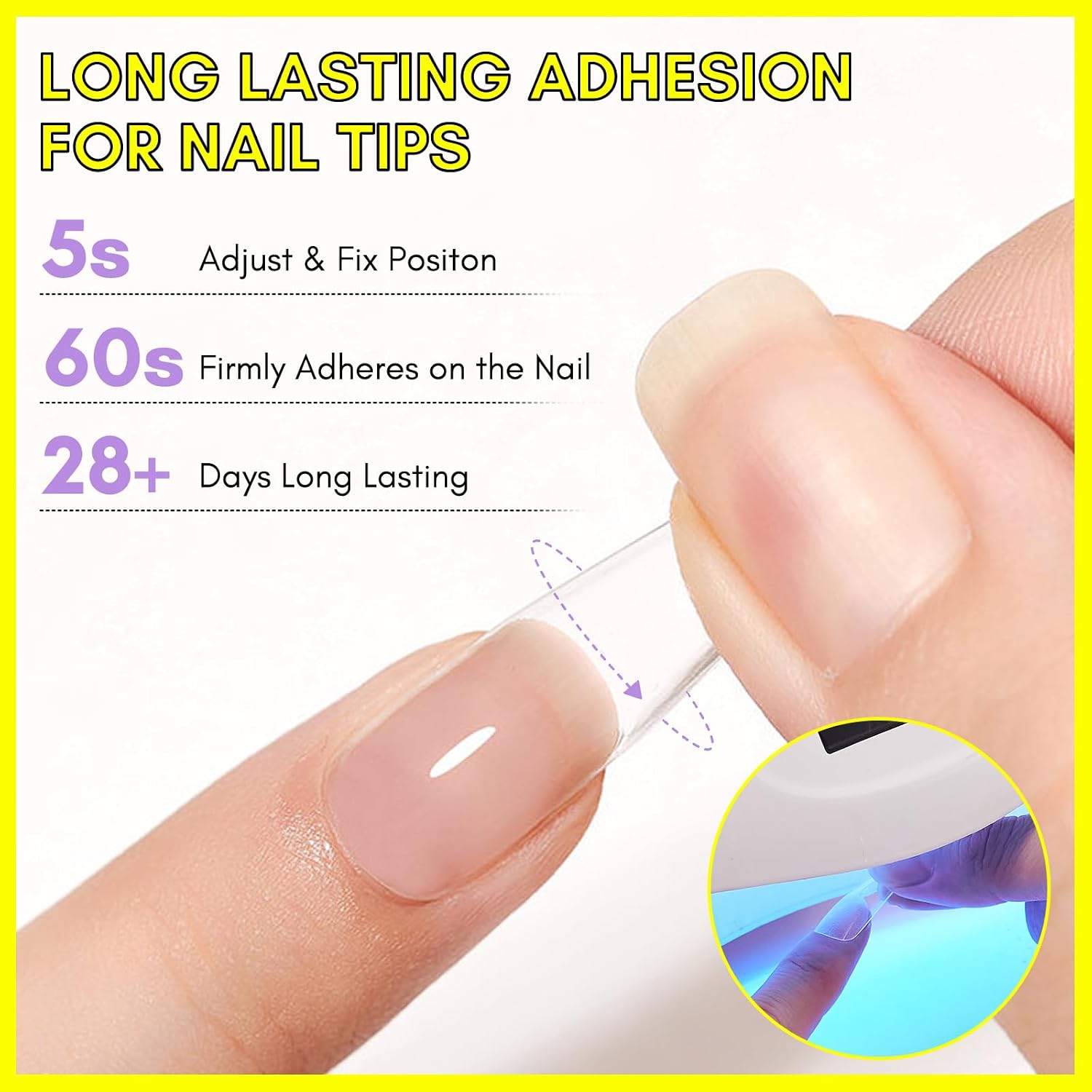 Makartt clear 15ml UV gel nail glue bottle with brush cap - 3