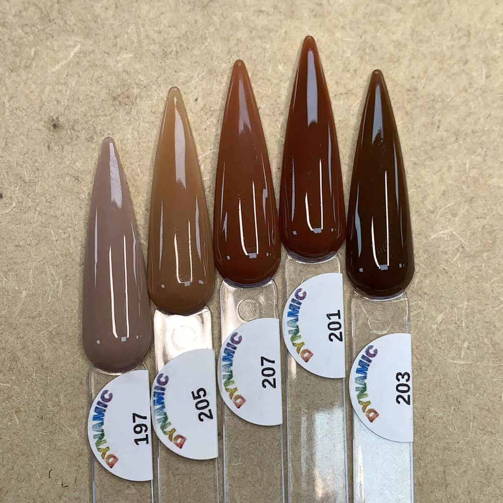 brown acrylic powder jars - 10