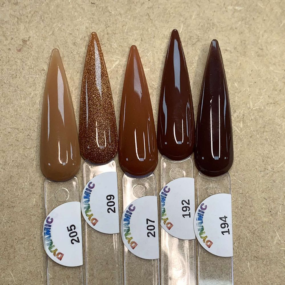 brown acrylic powder jars - 8