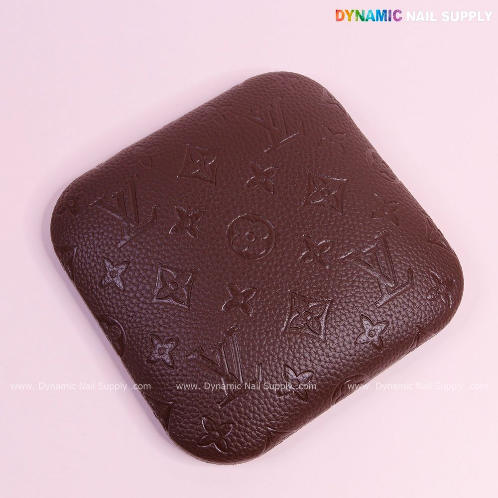 dark brown PU leather armrest pad - 7