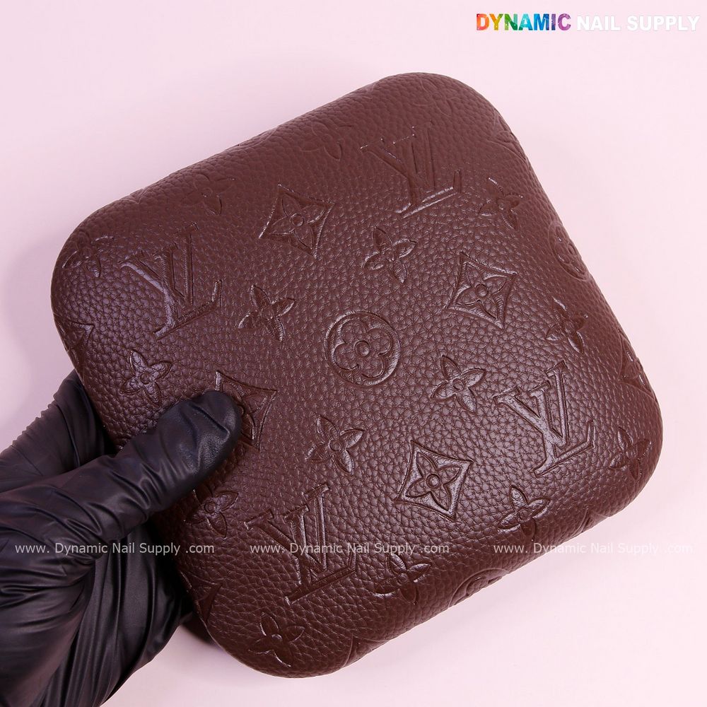 dark brown PU leather armrest pad - 8