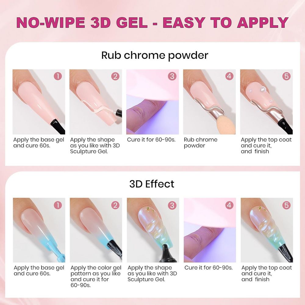 No-wipe 3D gel 30g tube - 3