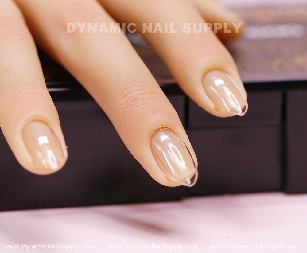 Clear short almond gel tips box - 13