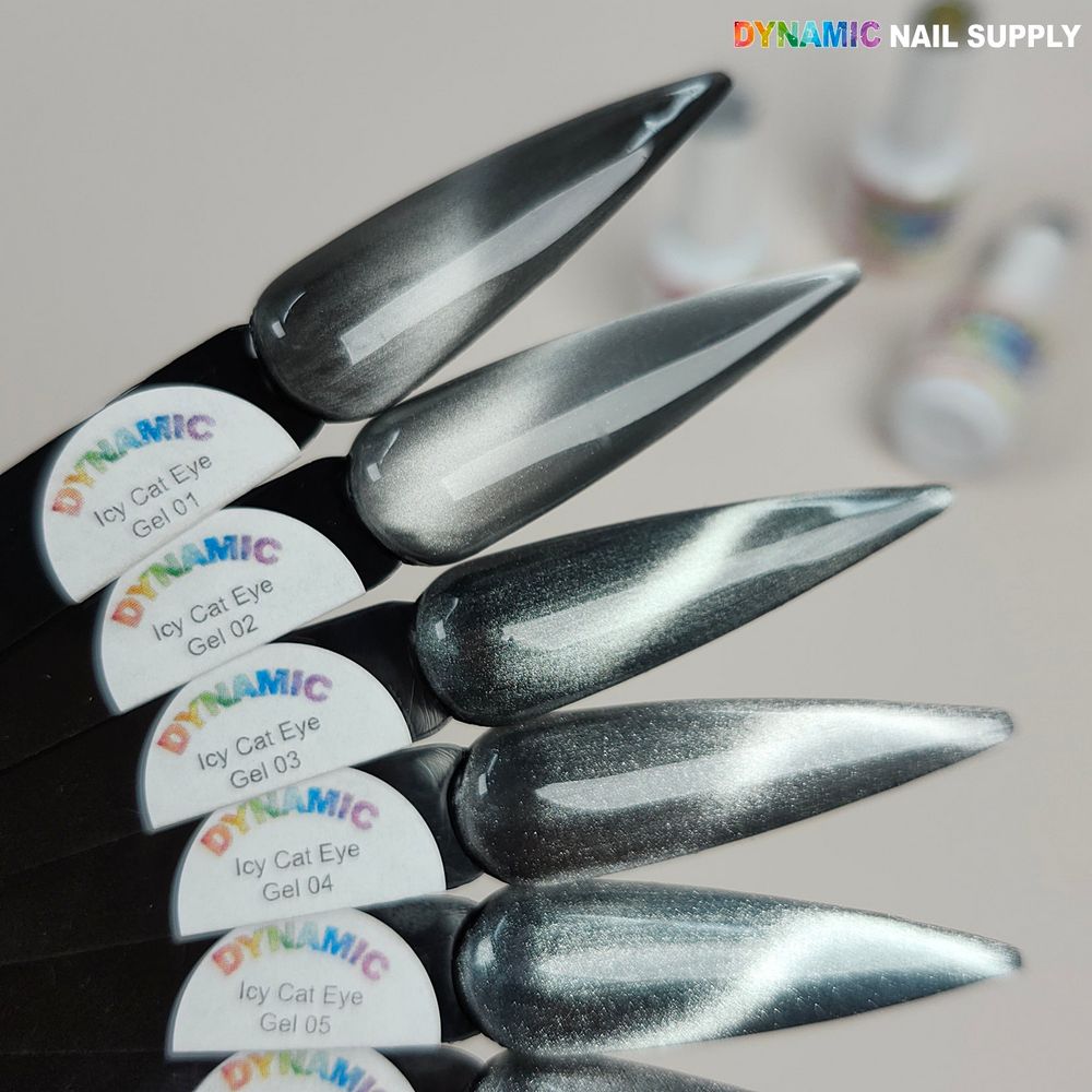 reflective silver gel polish bottle - 2