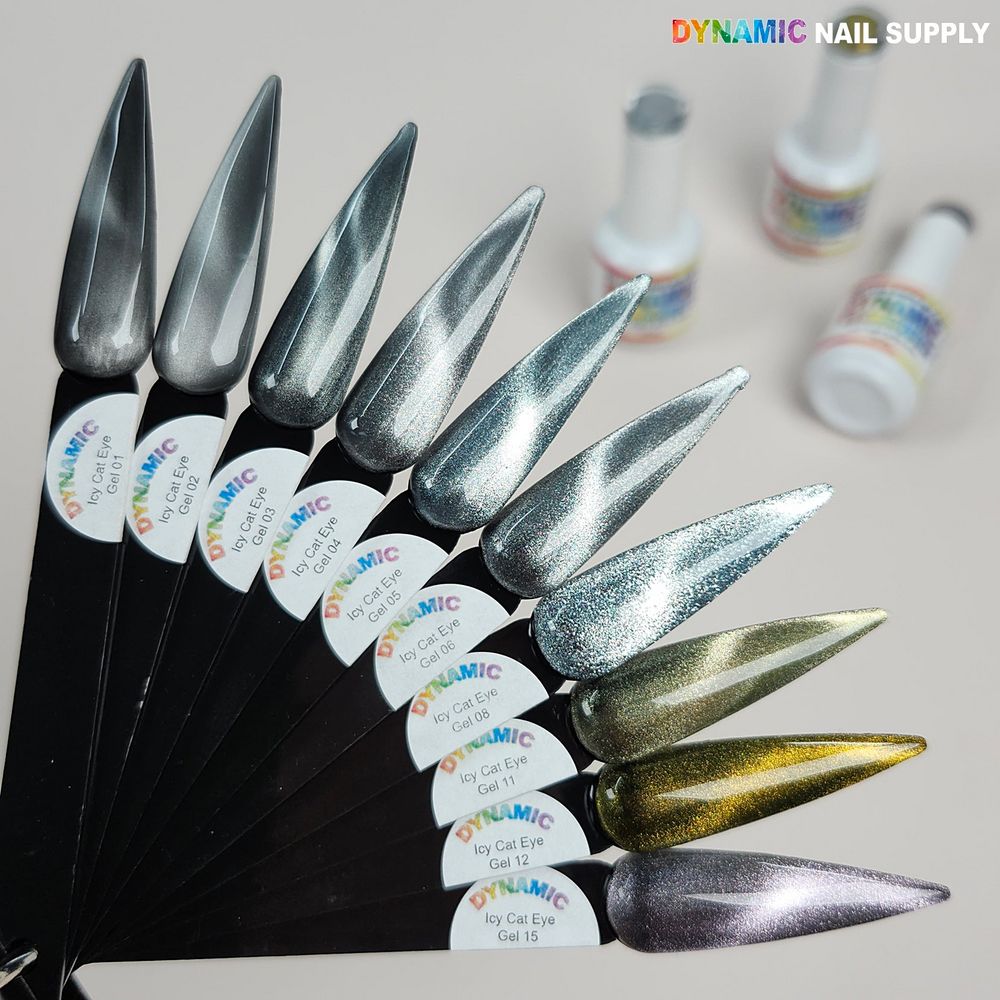reflective silver gel polish bottle - 3