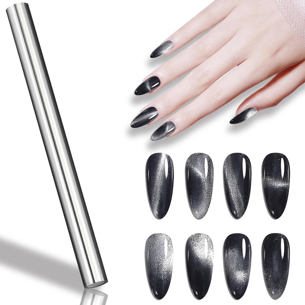 reflective silver gel polish bottle - 9
